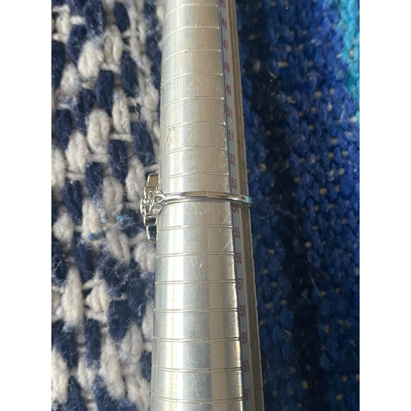 NIB 925 Sterling Silver Witch Knot Protection Ring. Black CZ Stone. Witchy. 7 - Picture 13 of 13